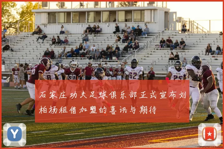 石家庄功夫足球俱乐部正式宣布刘柏杨租借加盟的喜讯与期待
